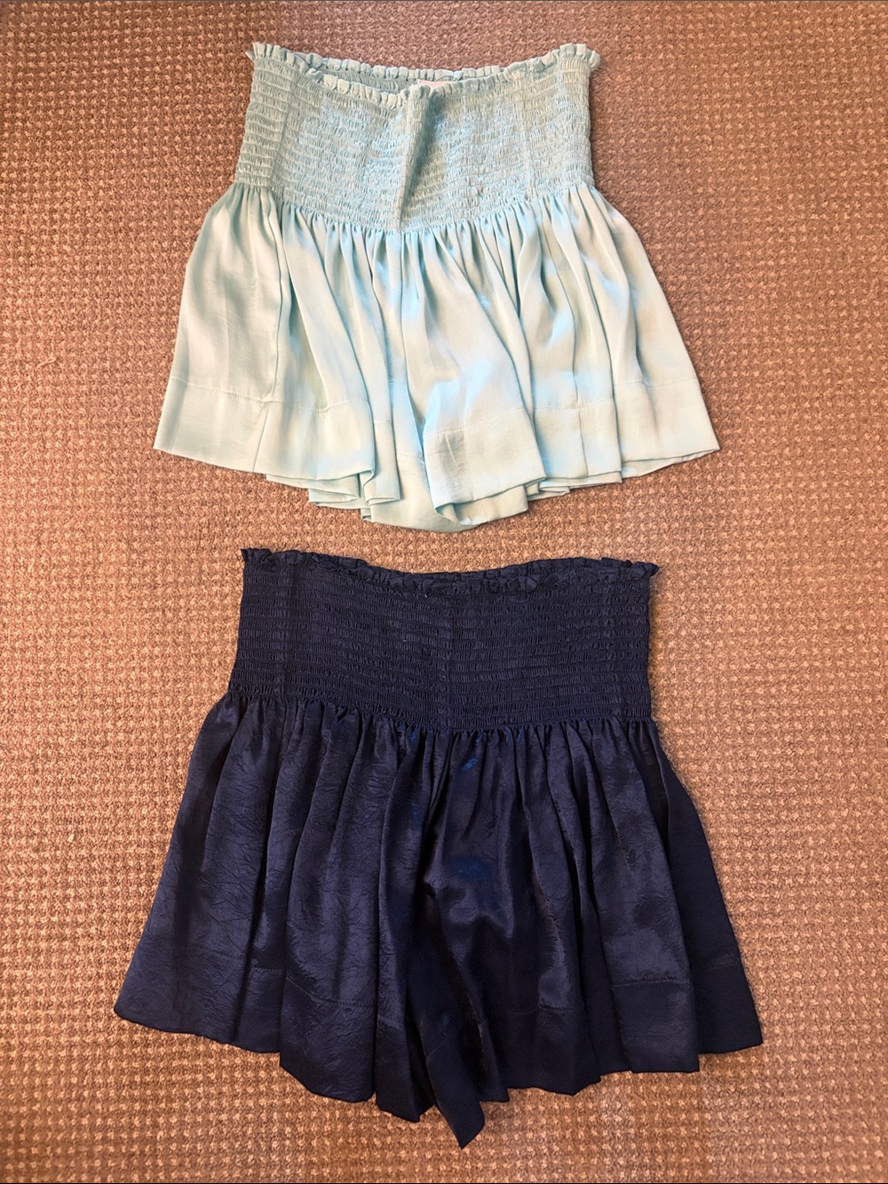 Light Blue and Navy Koch Skirt